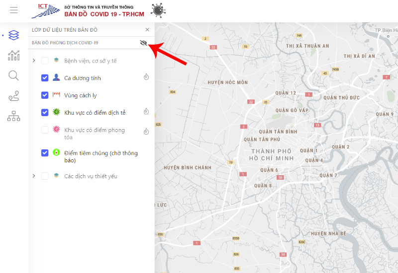 Bản đồ Covid-19 TP. Hồ Chí Minh
