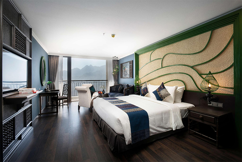 Phòng ngủ của khách sạn Sapa Pistachio 