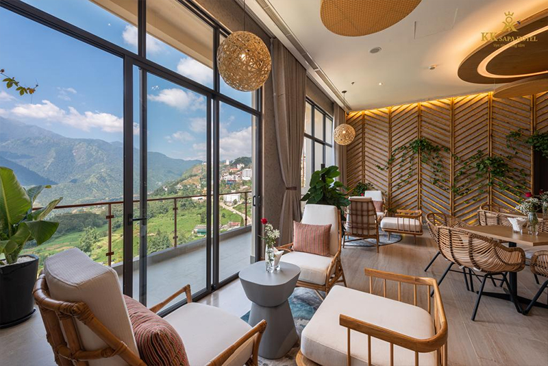 View từ bên trong khách sạn Sapa đẹp KK Sapa Hotel