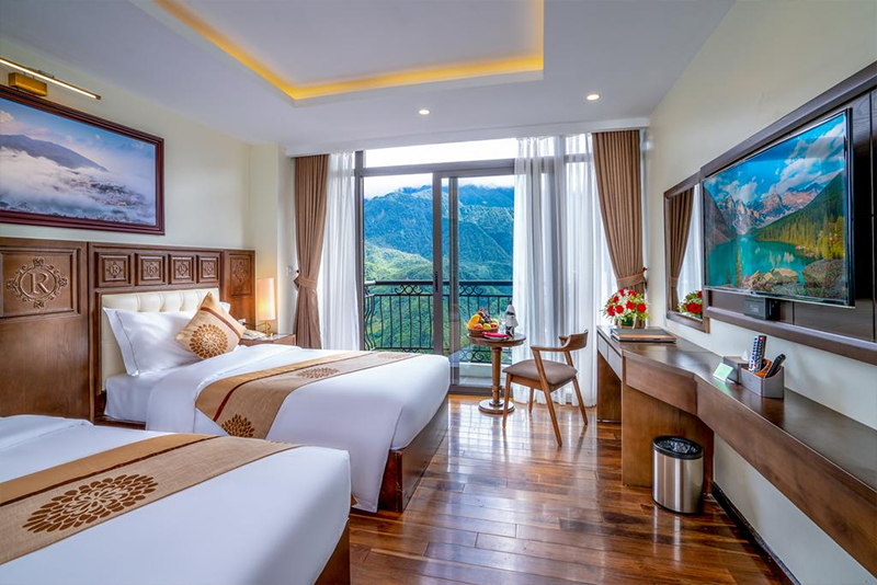 View từ phòng ngủ trong khách sạn Sapa Relax Hotel & Spa