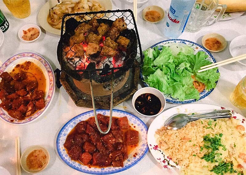 Món ngon Nha Trang - bò nướng lạc cảnh