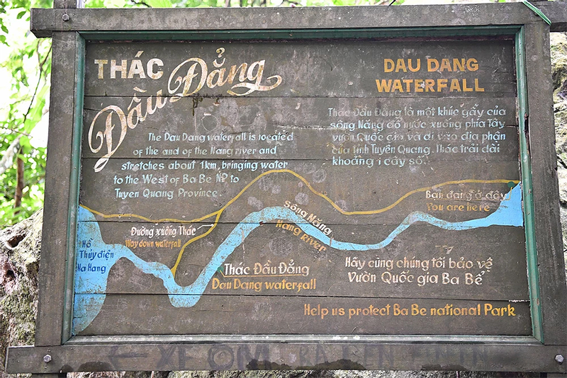 Thác Đầu Đẳng ở vườn quốc gia Ba Bể