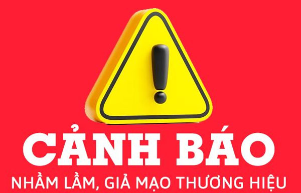 cảnh báo giả mạo thương hiệu